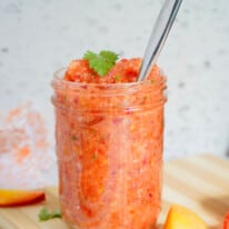 Easy Peach Tomato Salsa