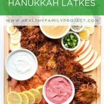 Latke Toppings board