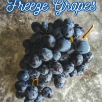 How To Freeze Grapes