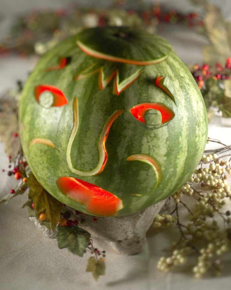 Halloween Watermelon Carvings