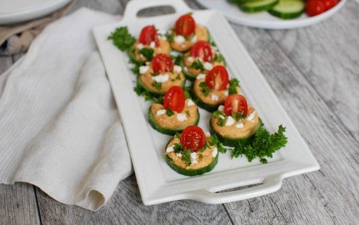 cucumber hummus bites 
