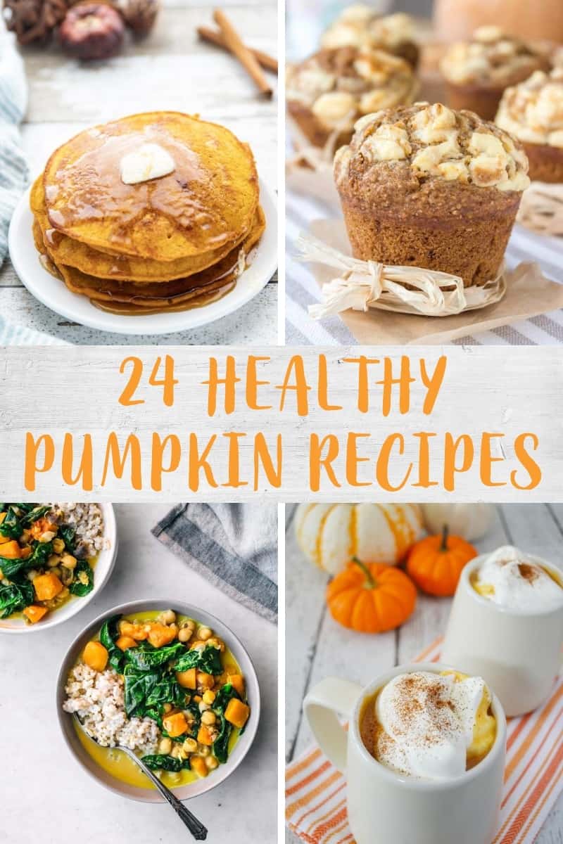 Collage of pumpkin recipe images