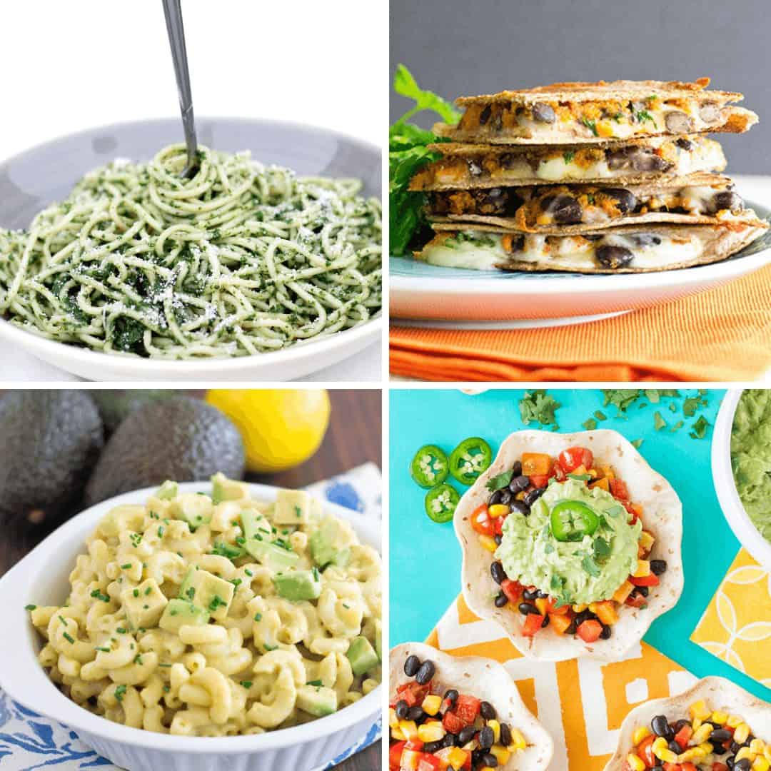 Collage of vegetarian recipes