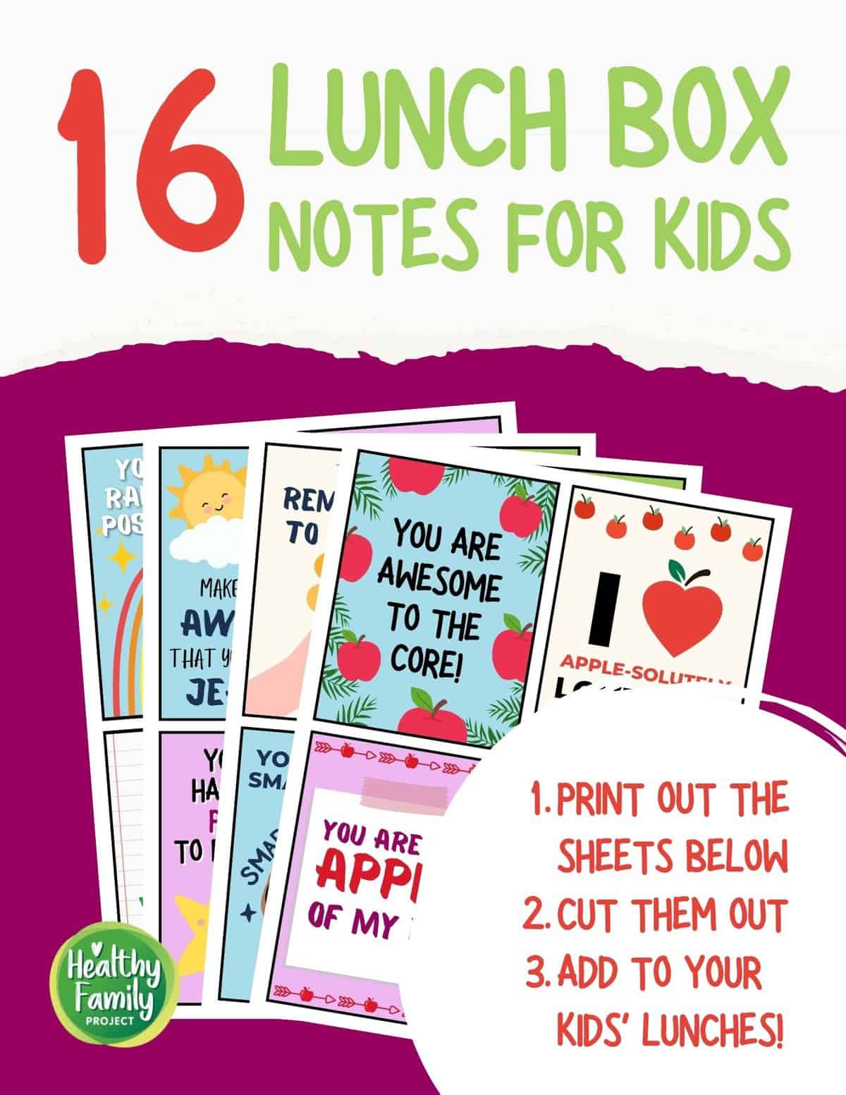 Inspirational notes for kids