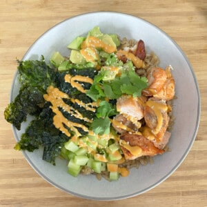 Food Rx: Heart Healthy Benefits of Avocado + Salmon Avocado Sushi Bowl