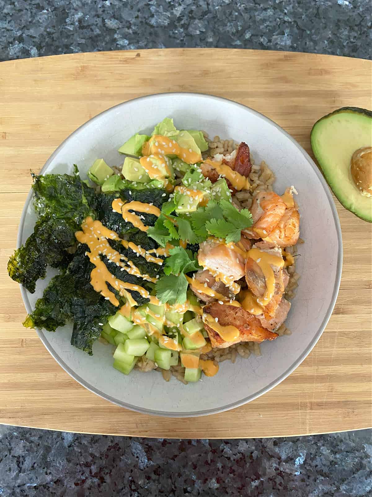 salmon Avocado Sushi Bowl