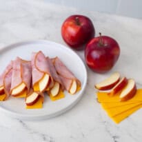 Ham, Apple & Cheese Wraps